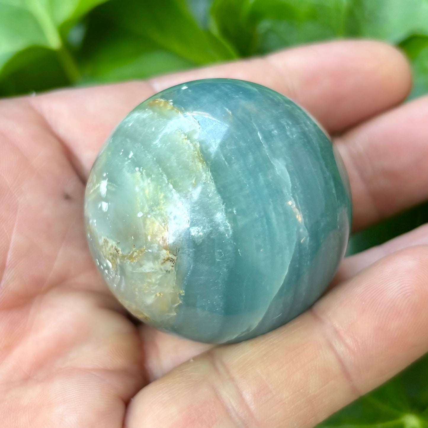 Blue onyx kugle - 4,5 cm | nr. 3 Blue onyx kugle - 4,5 cm | nr. 3
