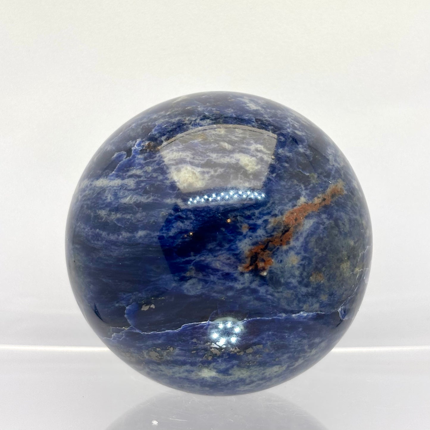 Blue planet - Sodalit kugle 7 cm | nr. 1 Blue planet - Sodalit kugle 7 cm | nr. 1