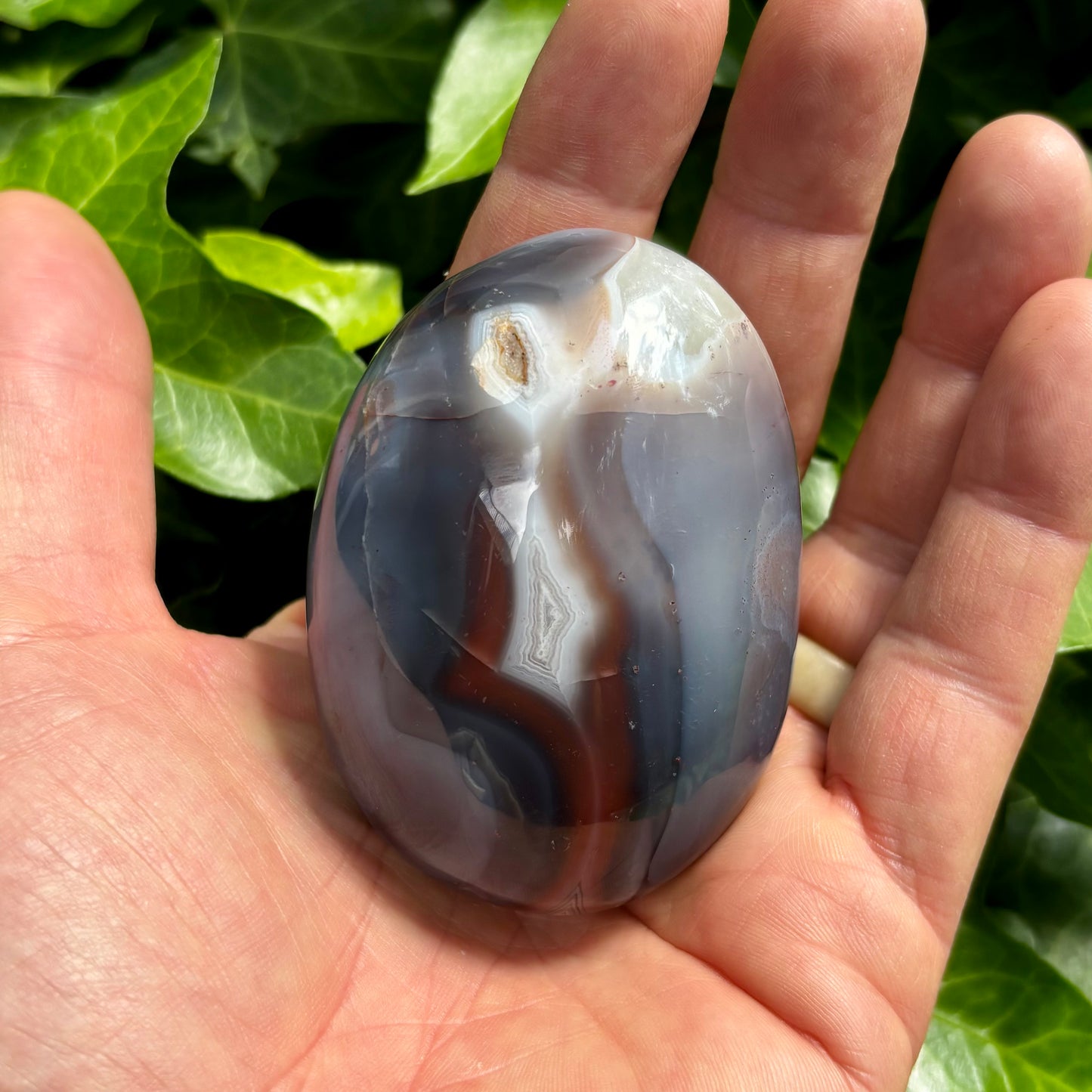Sashe Agat palmstone 7,5 cm Sashe Agat palmstone 7,5 cm