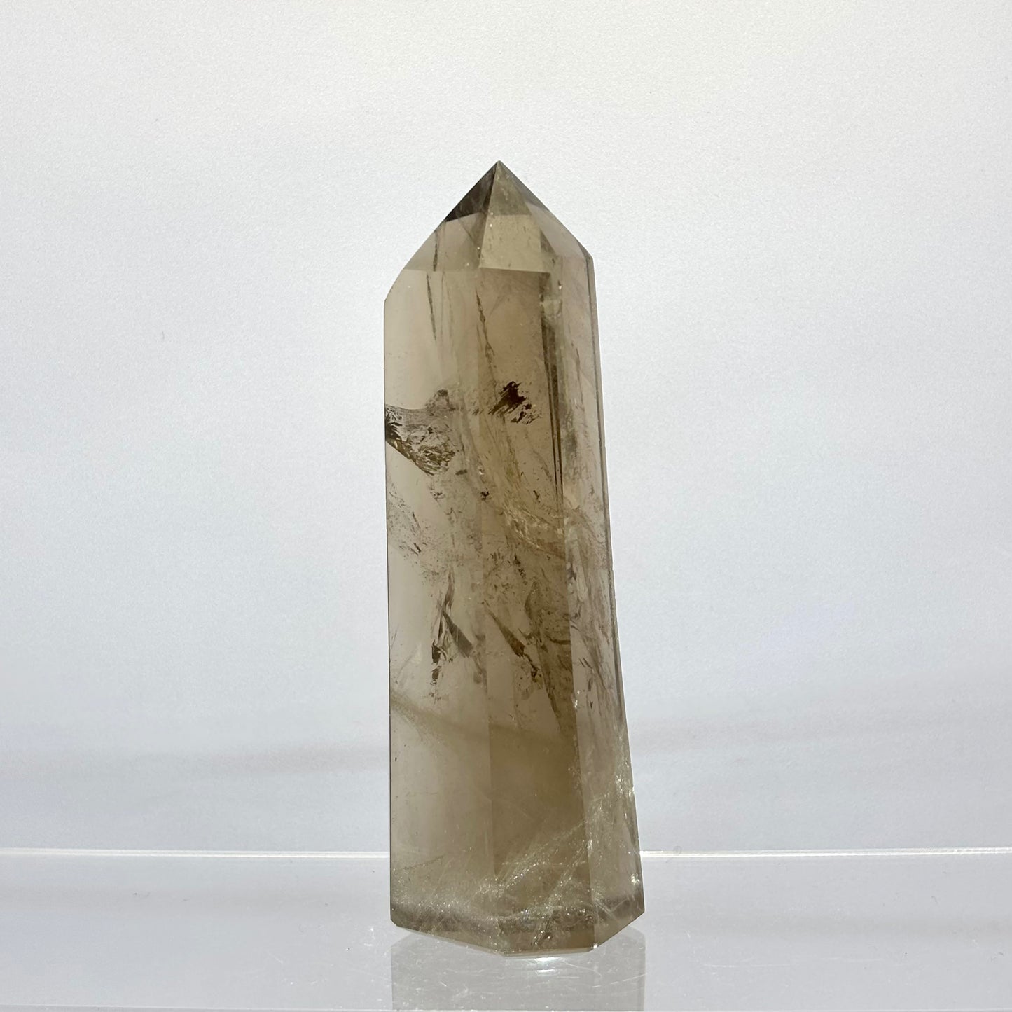 Røgkvarts poleret spids 10,7 cm | nr. 2 Røgkvarts poleret spids 10,7 cm | nr. 2