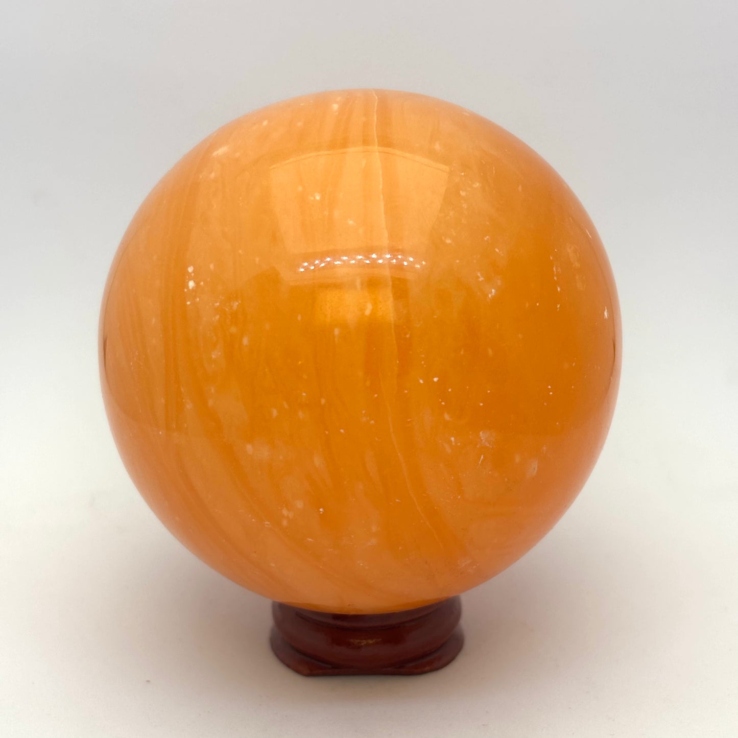 Orange calcit kugle 7 cm Orange calcit kugle 7 cm