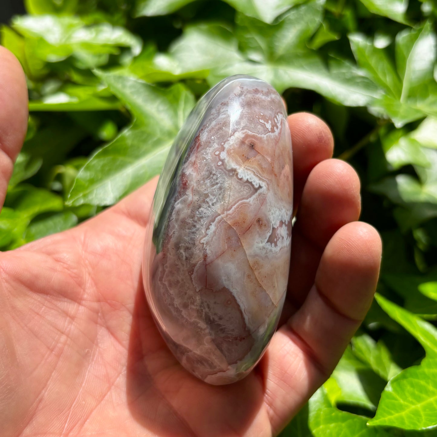 Sashe Agat palmstone 8,5 cm Sashe Agat palmstone 8,5 cm