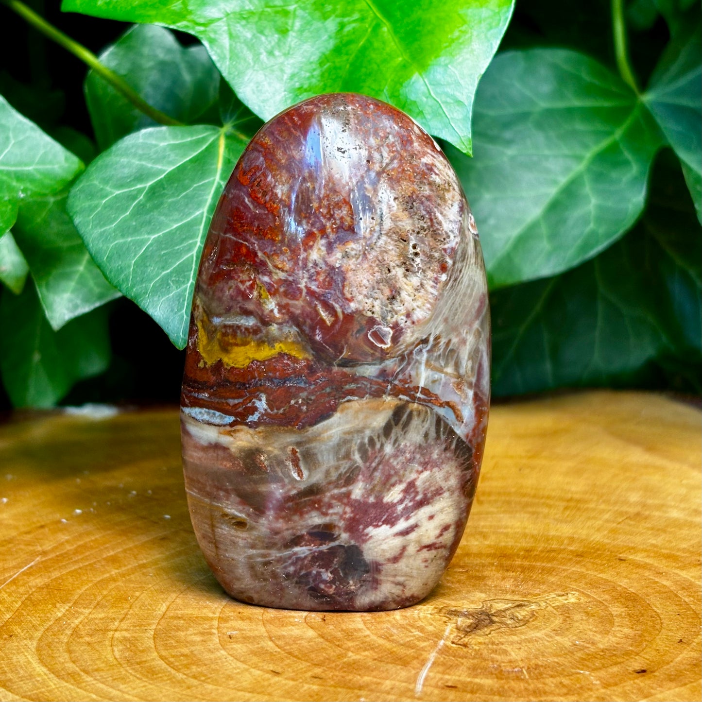 Forstenet træ skulptur 8,5 cm Forstenet træ skulptur 8,5 cm
