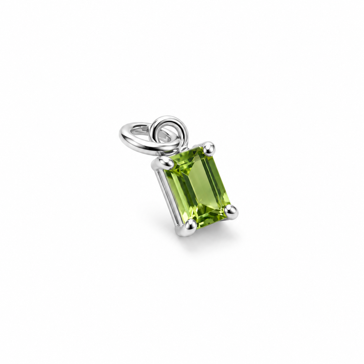 Peridot charm – 925 Sølv vedhæng Peridot charm – 925 Sølv vedhæng