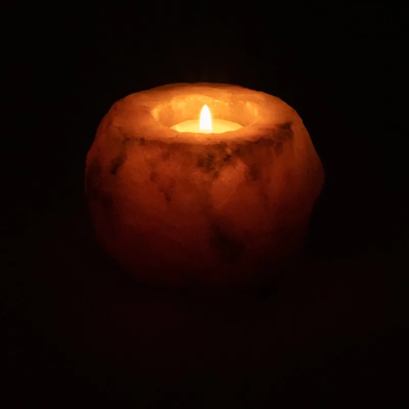 Himalaya salt lysestage 10 cm Himalaya salt lysestage 10 cm