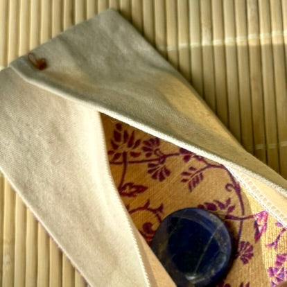 Purple Gold Flowers - Intention Wristband Purple Gold Flowers - Intention Wristband