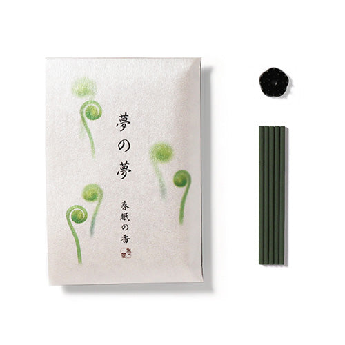YUME-NO-YUME - Spring - Fiddlehead Fern 12 sticks - japansk røgelse YUME-NO-YUME - Spring - Fiddlehead Fern 12 sticks - japansk røgelse