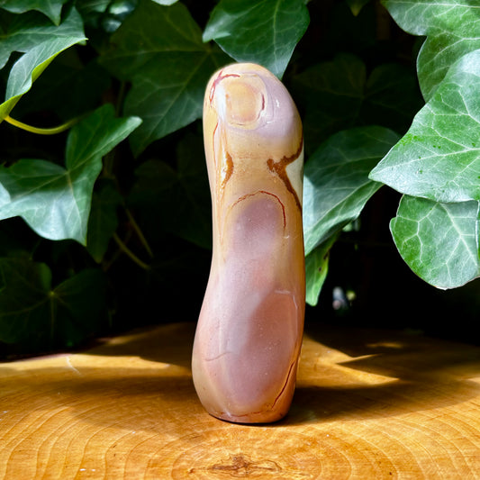 Billede af Polychrome jaspis figur - 12 cm