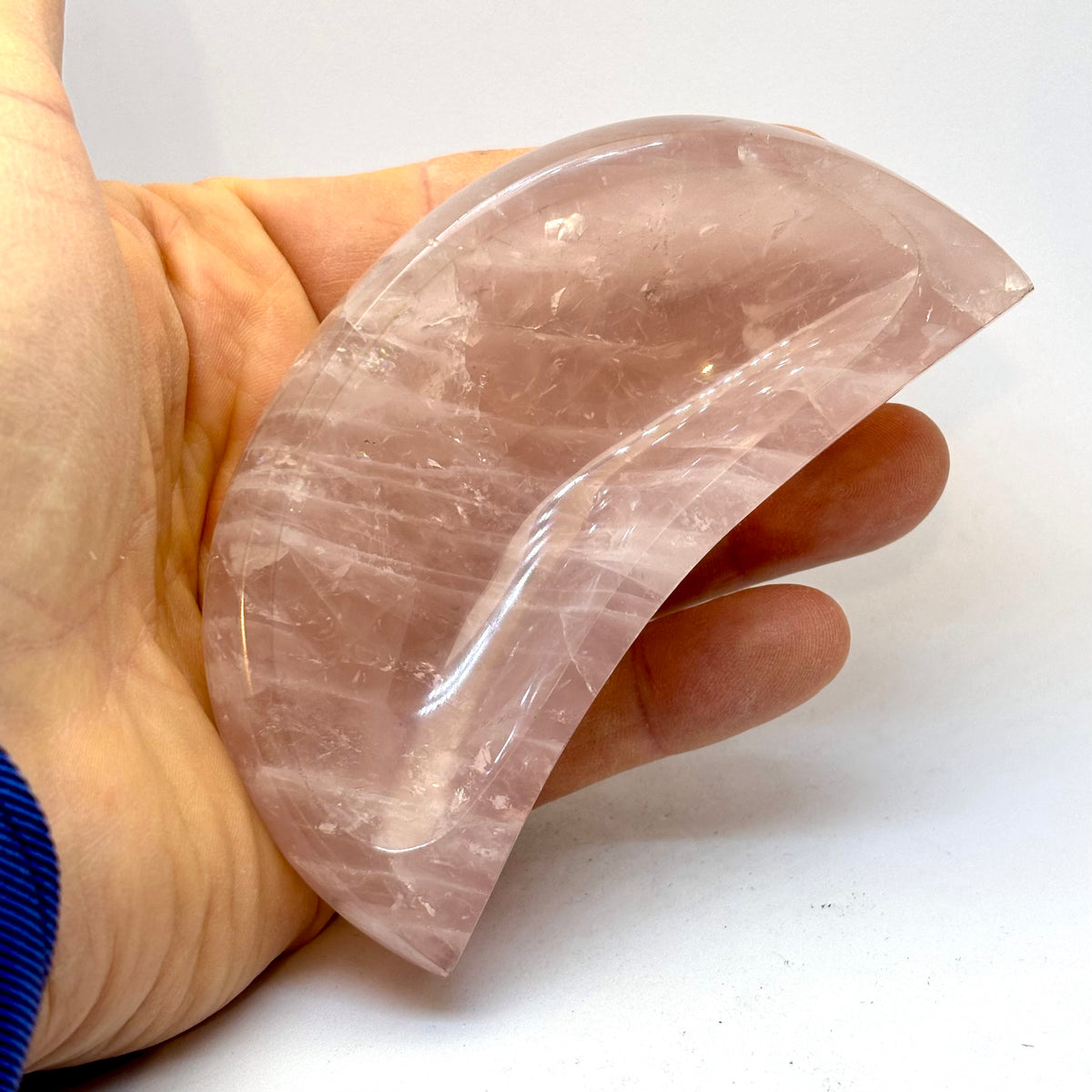Måneformet skål Rosakvarts 11 cm Måneformet skål Rosakvarts 11 cm