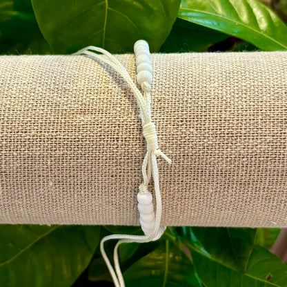 Armbånd med hvid søstjerne
