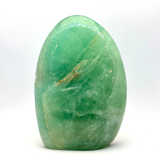 Billede af Grøn fluorit skulptur 13 cm