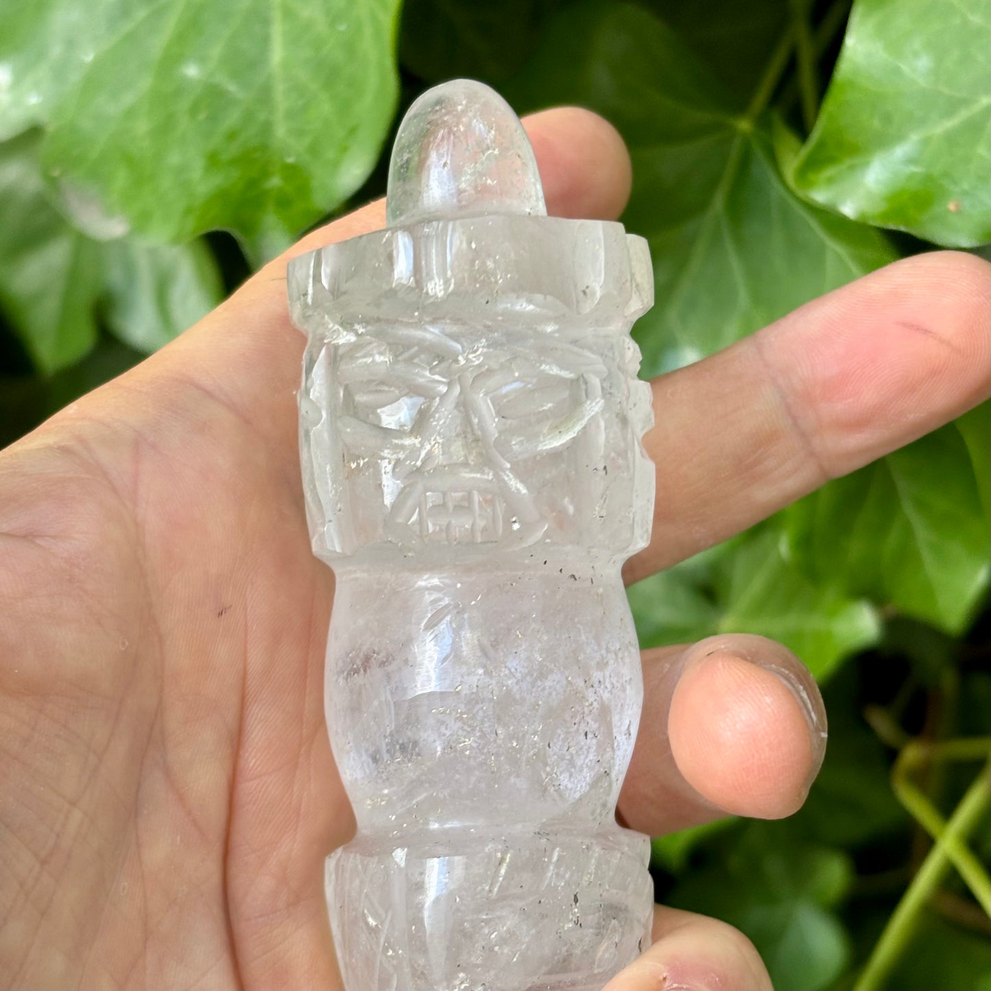 Phurba | håndskåret | Himalaya Bjergkrystal | 15,7 cm Phurba | håndskåret | Himalaya Bjergkrystal | 15,7 cm
