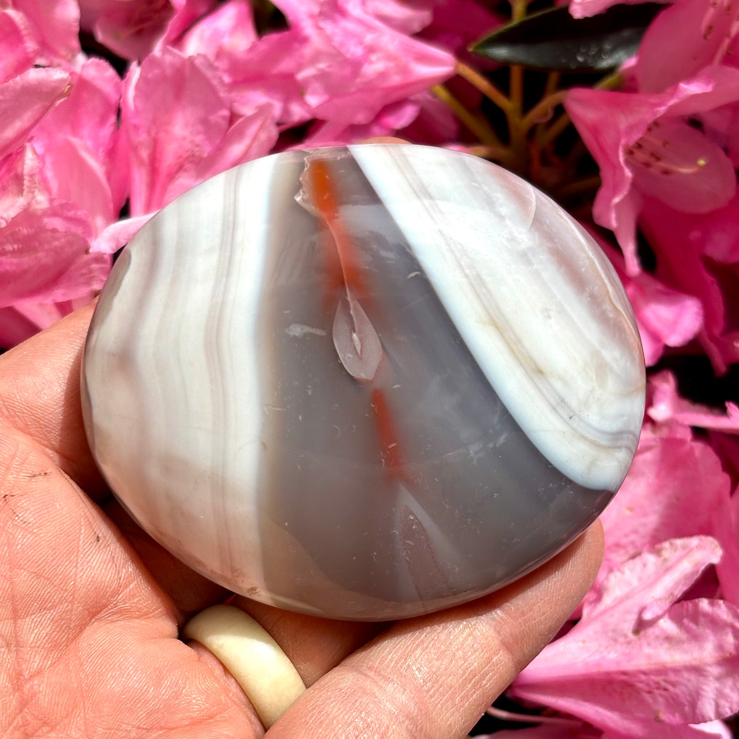 Sashe Agat palmstone 7 cm Sashe Agat palmstone 7 cm