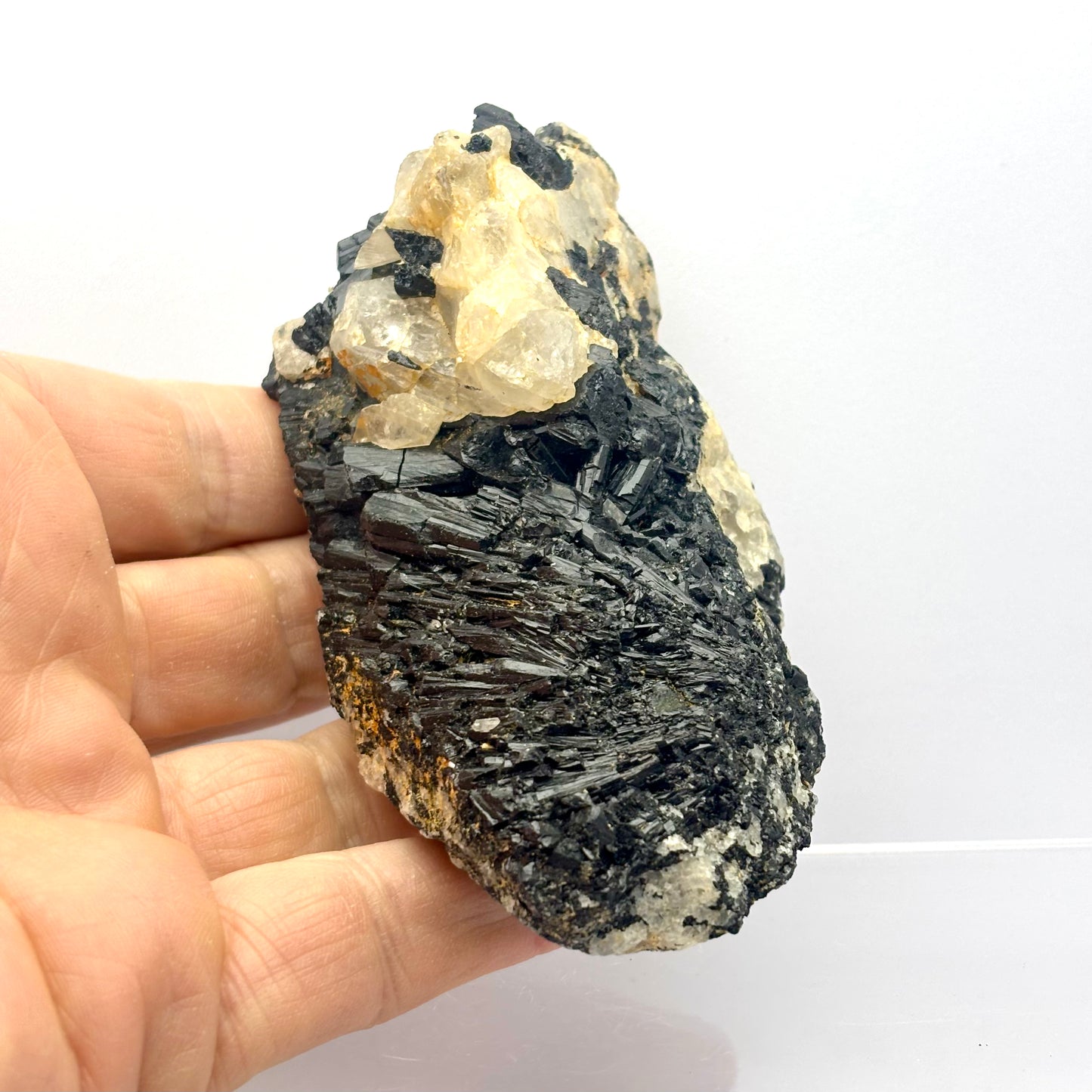 Kvarts og Turmalin, Zimbabwe 11 cm | nr. 1 Kvarts og Turmalin, Zimbabwe 11 cm | nr. 1