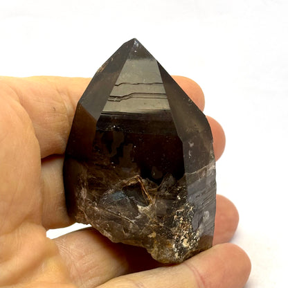 Røgkvarts lemurian spids naturlig 7 cm