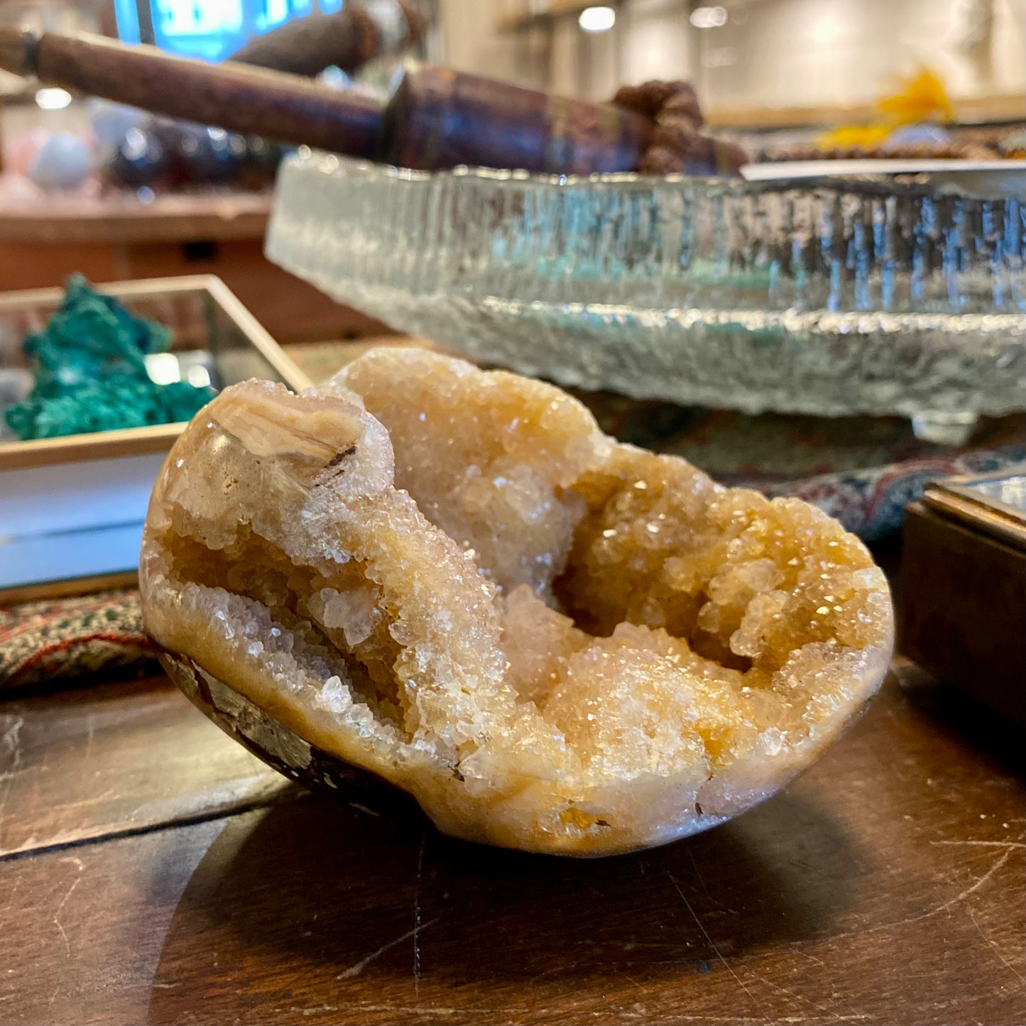 Agat geode, poleret Agat geode, poleret