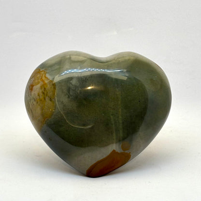Polychrome jaspis Hjerte - 8 cm