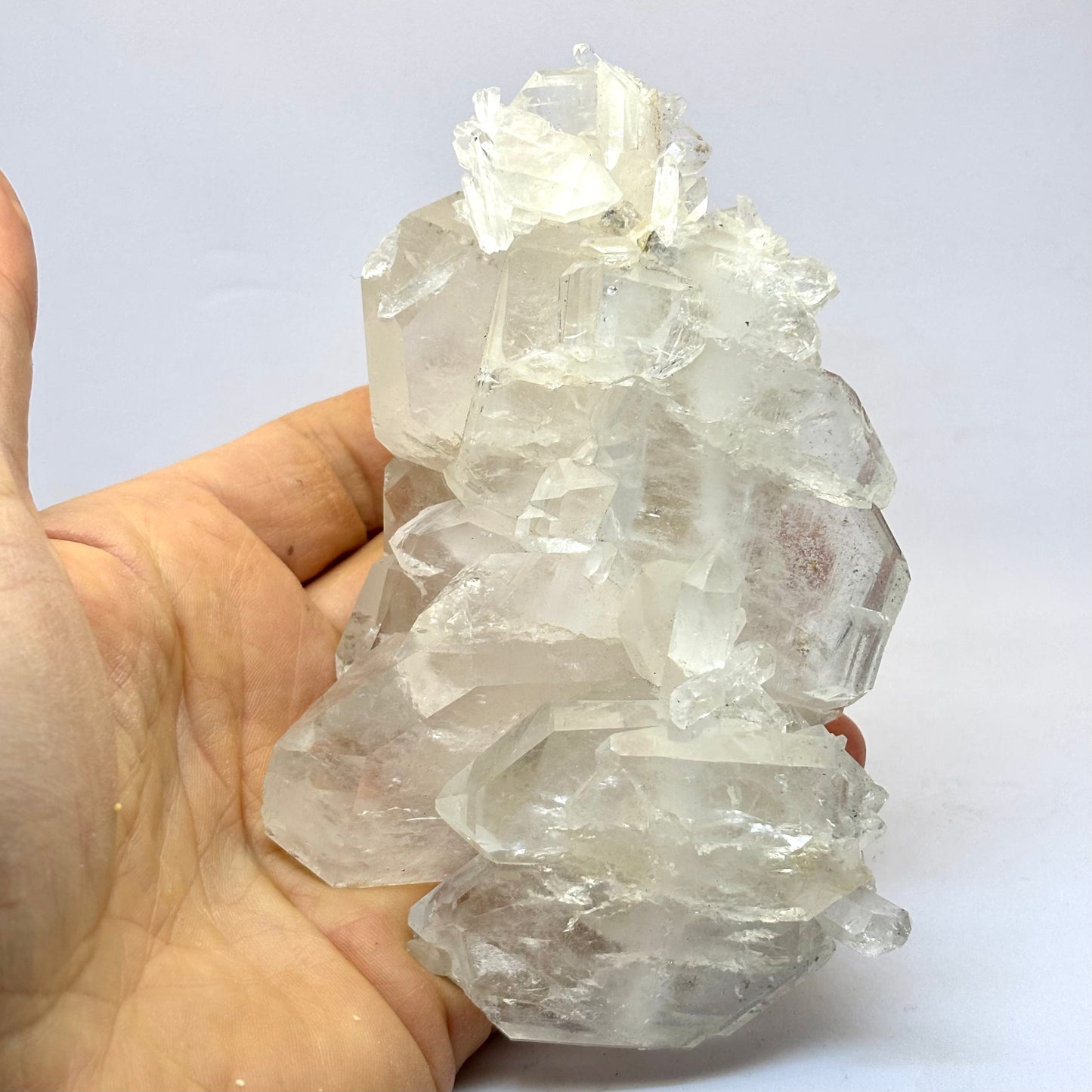 Faden bjergkrystal klynge 14 cm Faden bjergkrystal klynge 14 cm