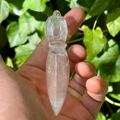 Kartika Vajra Dorje | håndskåret Himalaya Bjergkrystal | 10 cm