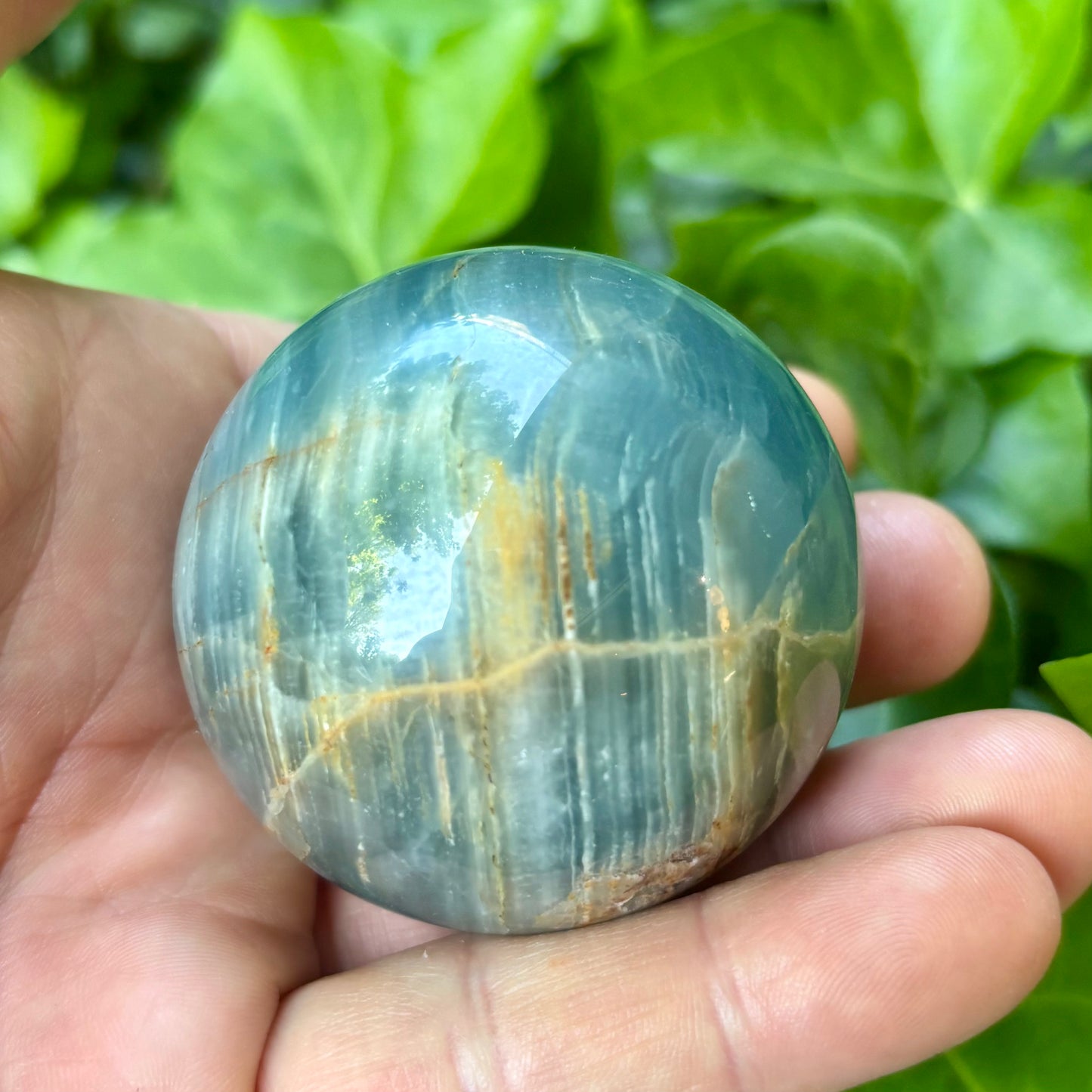 Blue onyx kugle - 5,5 cm | nr. 2 Blue onyx kugle - 5,5 cm | nr. 2