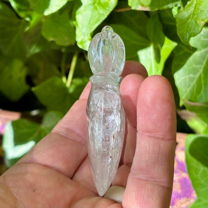 Kartika Vajra Dorje | håndskåret Himalaya Bjergkrystal | 8,3 cm