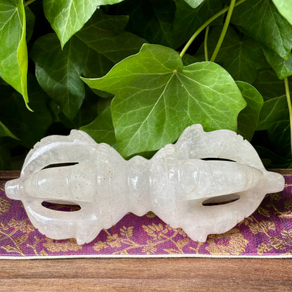 Vajra Dorje | håndskåret | Himalaya Bjergkrystal | 18 cm