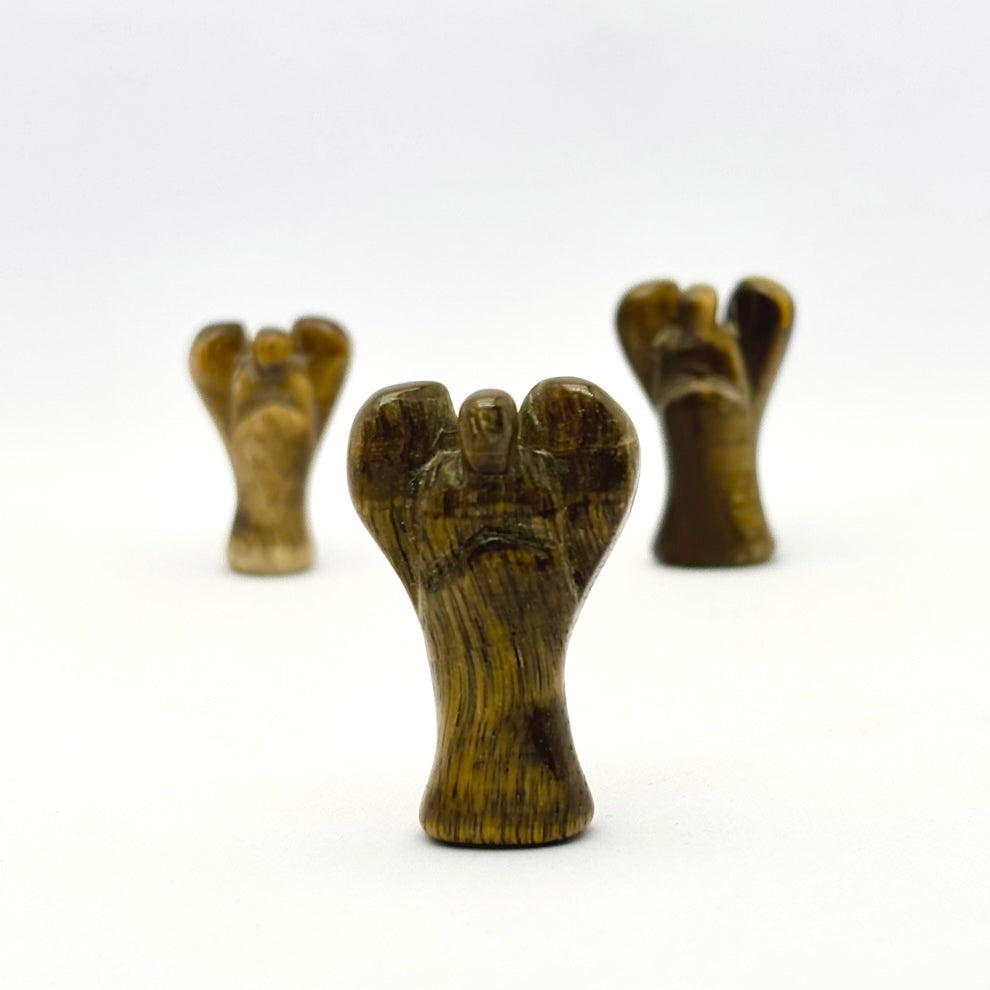 Tigerøje engel - 3 cm Tigerøje engel - 3 cm