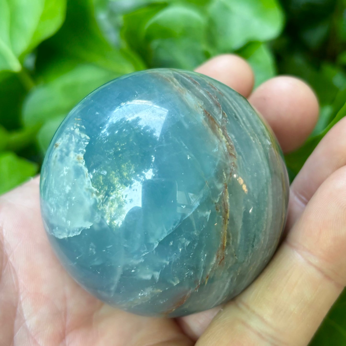 Blue onyx kugle - 5,5 cm | nr. 5 Blue onyx kugle - 5,5 cm | nr. 5