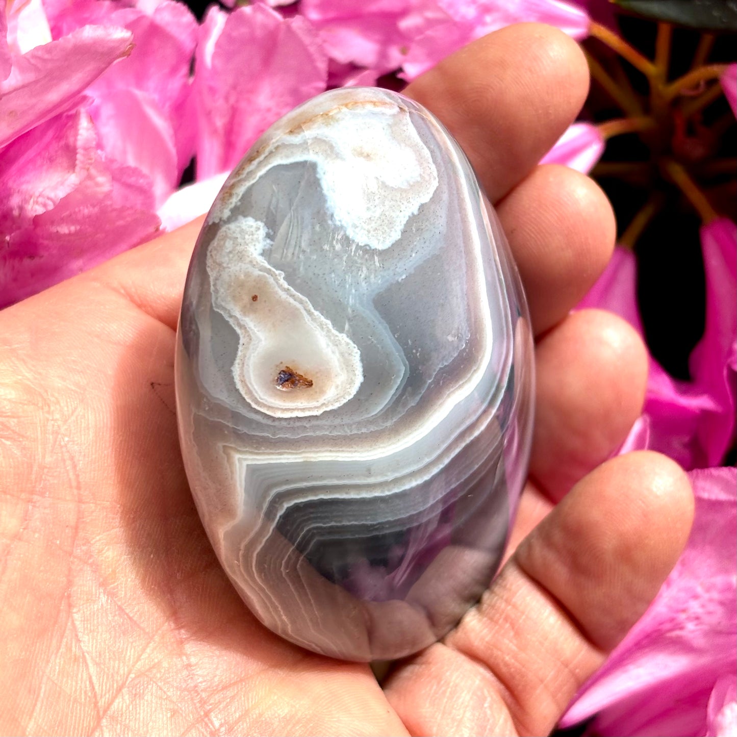 Sashe Agat palmstone 8 cm Sashe Agat palmstone 8 cm