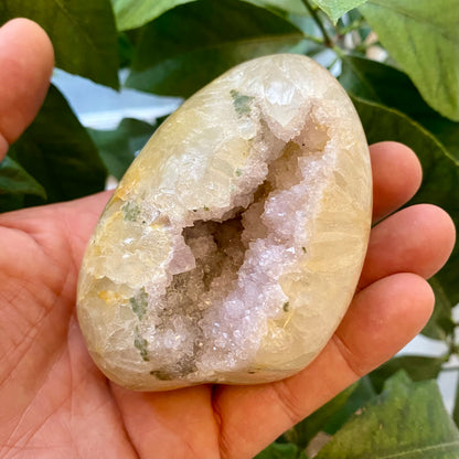 Agat geode, poleret