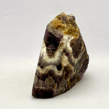 Ametyst Chevron "bjerg" poleret forside - 7,5  cm
