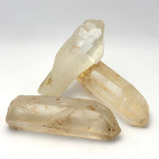 Billede af 3 x naturlig Bjergkrystal 5,5 - 6,5 cm | nr. 7