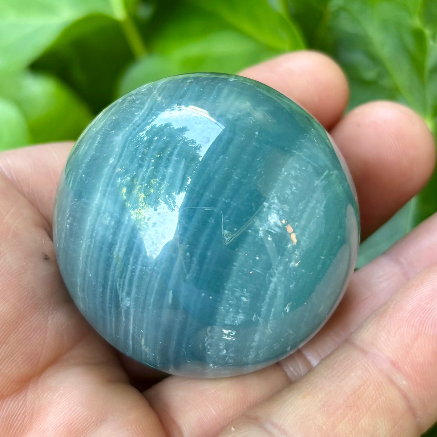 Blue onyx kugle - 4,5 cm | nr. 4 Blue onyx kugle - 4,5 cm | nr. 4