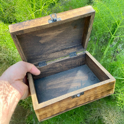Mangotræ skrin - livets træ | 15 x 10 cm
