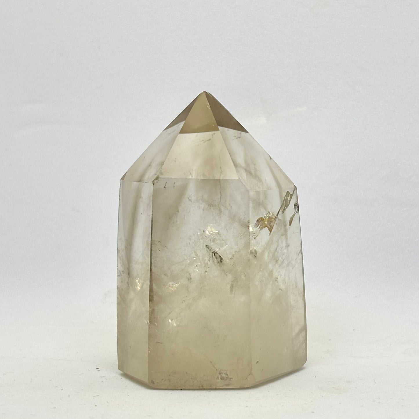 Bjergkrystal/ røgkvarts spids 7 cm Bjergkrystal/ røgkvarts spids 7 cm