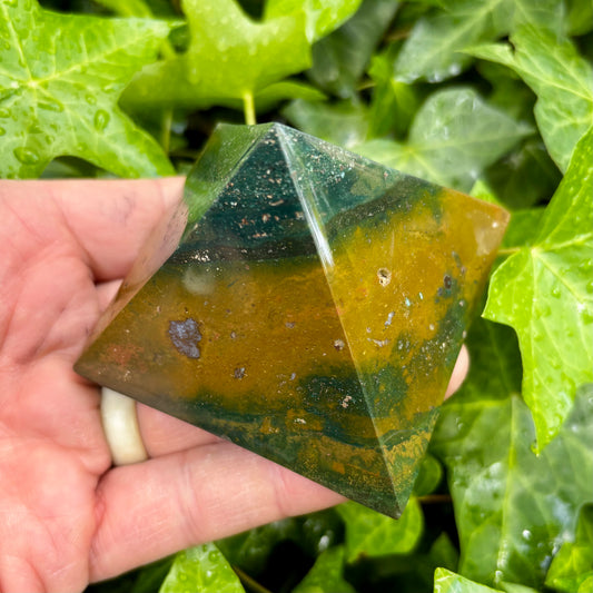 Billede af Ocean Jaspis pyramide 7,5 x 5,5 cm