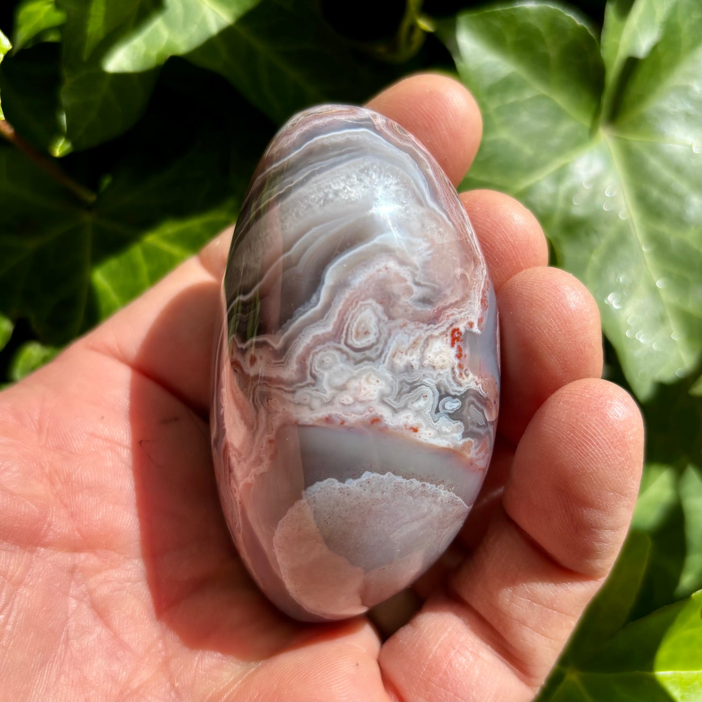 Sashe Agat palmstone 7 cm Sashe Agat palmstone 7 cm