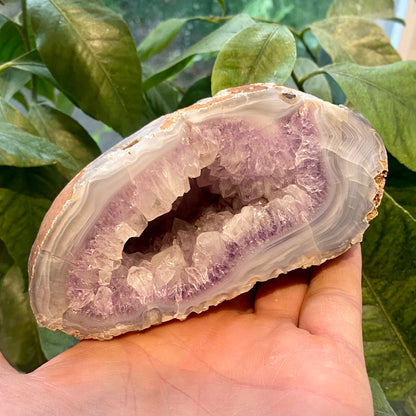 Agat geode, poleret