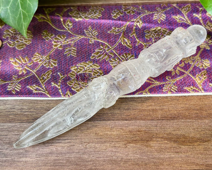 Phurba | håndskåret | Himalaya Bjergkrystal | 15 cm
