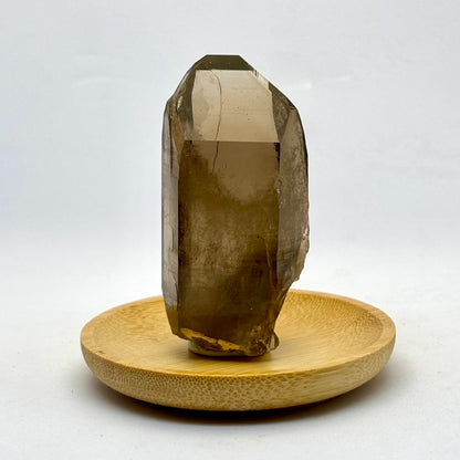 Røgkvarts lemurian tabular spids naturlig 7 cm