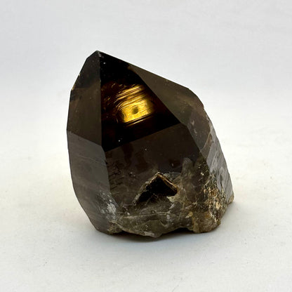 Røgkvarts lemurian spids naturlig 7 cm