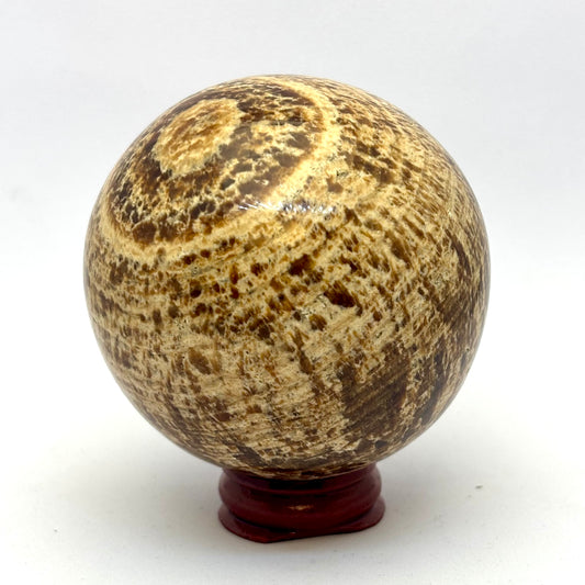 Billede af Stribet Aragonit kugle 7 cm