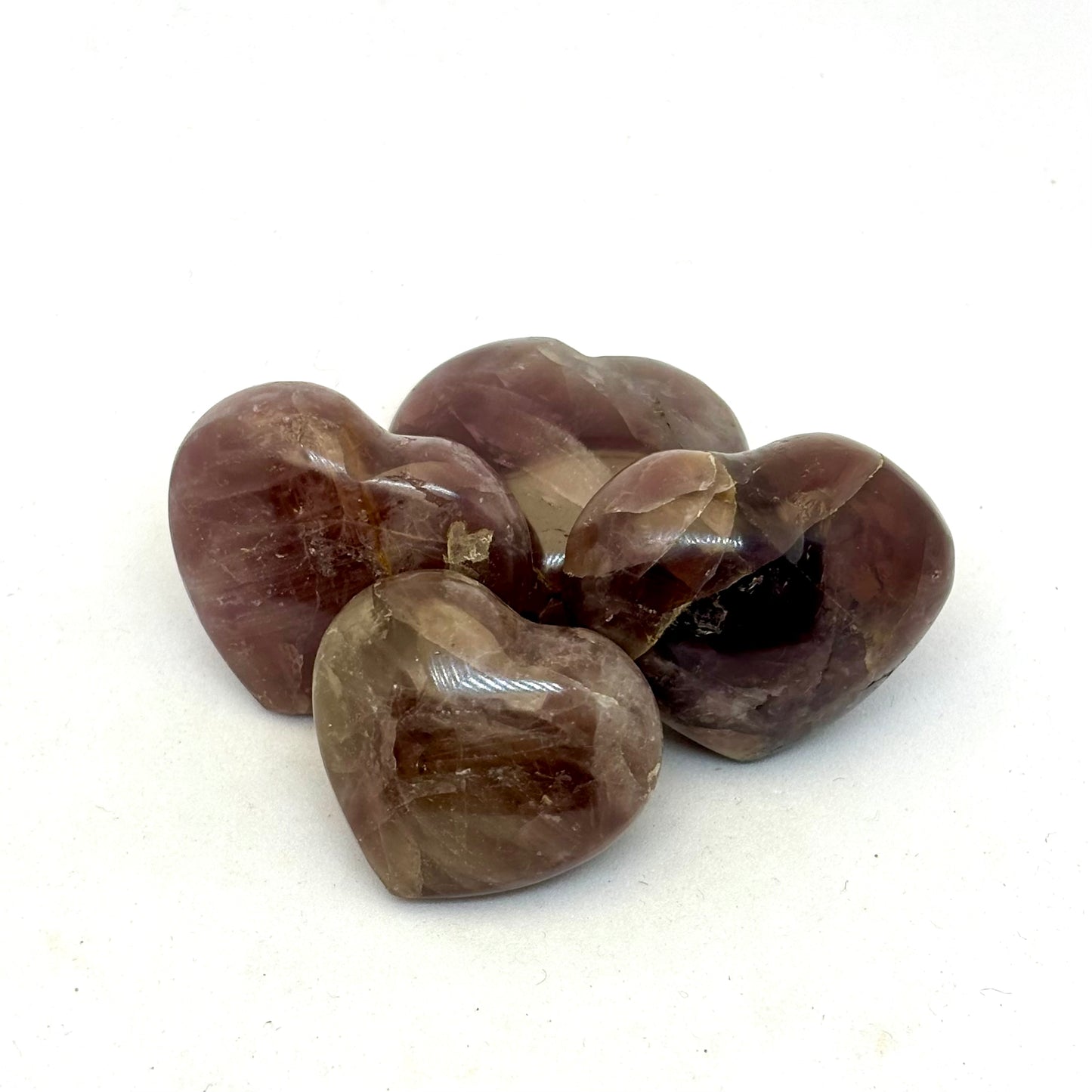 Bærfarvet Sugi kvarts hjerte 3 cm Bærfarvet Sugi kvarts hjerte 3 cm