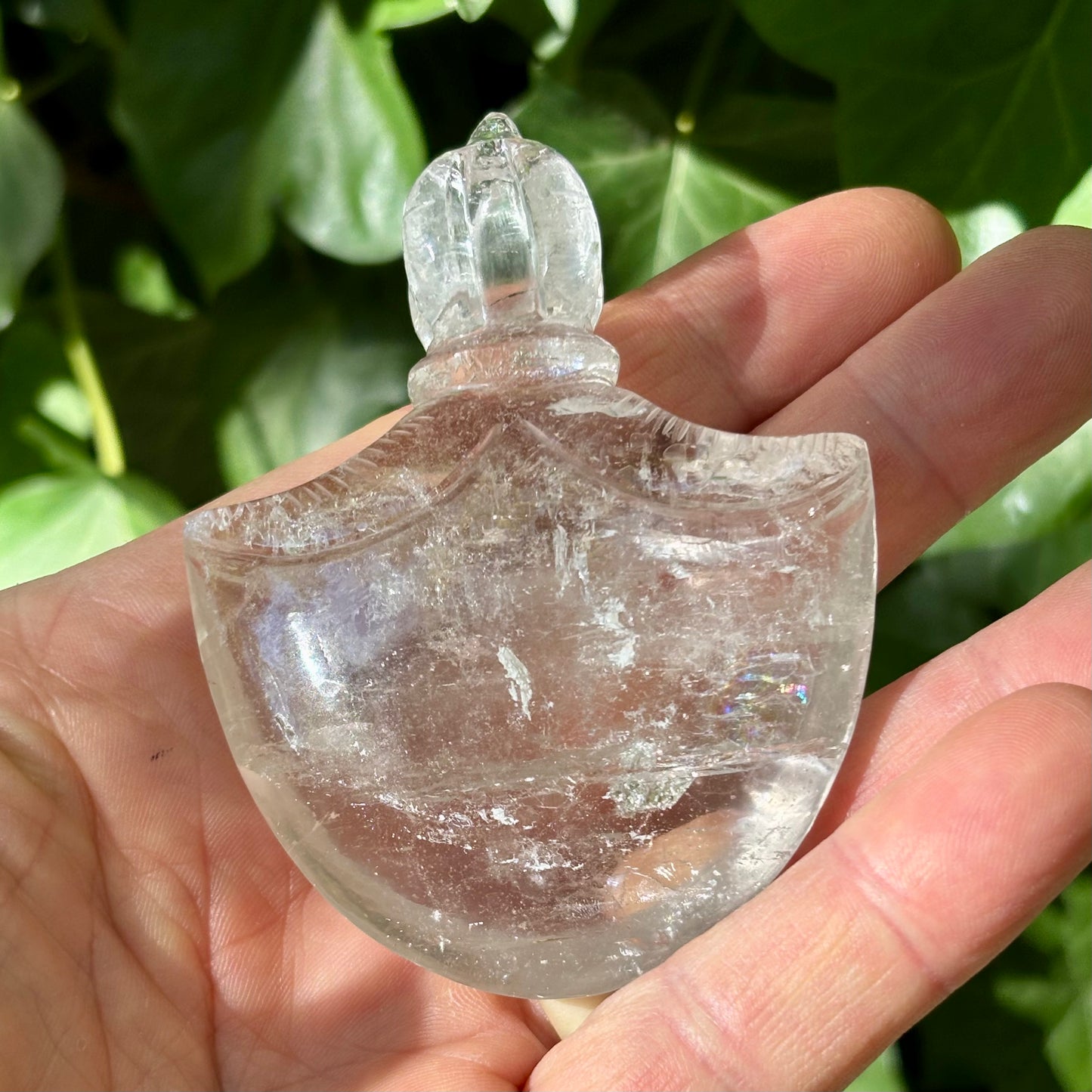 Kartika Vajra Dorje | håndskåret Himalaya Bjergkrystal | 8,8 cm Kartika Vajra Dorje | håndskåret Himalaya Bjergkrystal | 8,8 cm