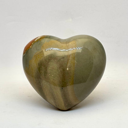 Polychrome jaspis Hjerte - 8 cm