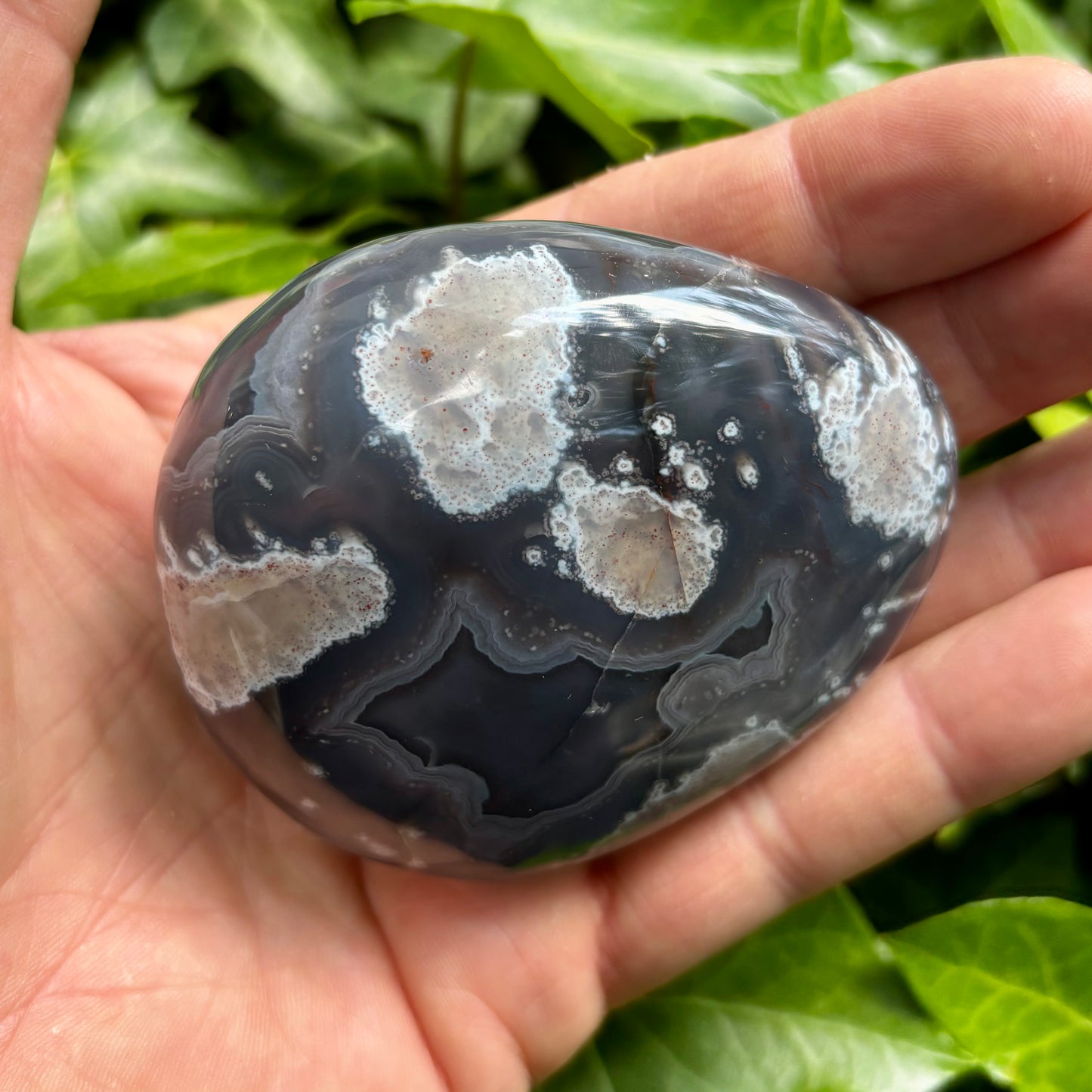 Sashe Agat palmstone 8 cm Sashe Agat palmstone 8 cm