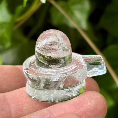Shiva Linga | håndskåret Himalaya Bjergkrystal | 3,5 cm