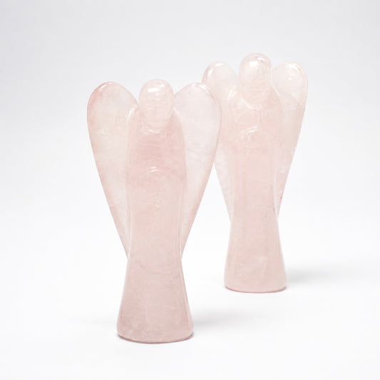 Billede af Rosakvarts engel 5,5 cm