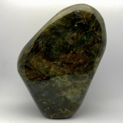 Labradorit / guld- og kobbertoner - 14 cm