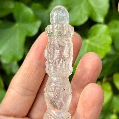 Phurba | håndskåret | Himalaya Bjergkrystal | 15 cm
